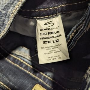 Women's western style jeans.